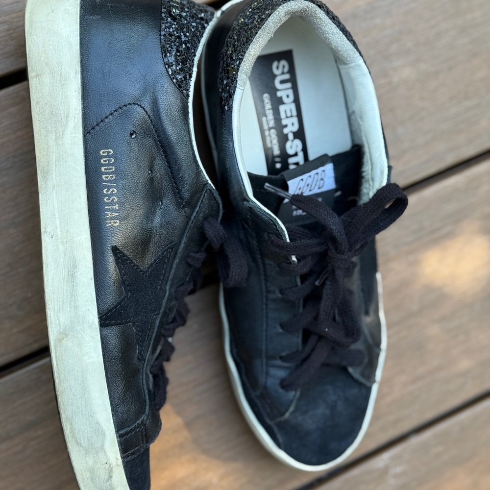 Golden Goose Black and White Women's Sneakers Sz 9 US 39 EU - Picture 4 of 8